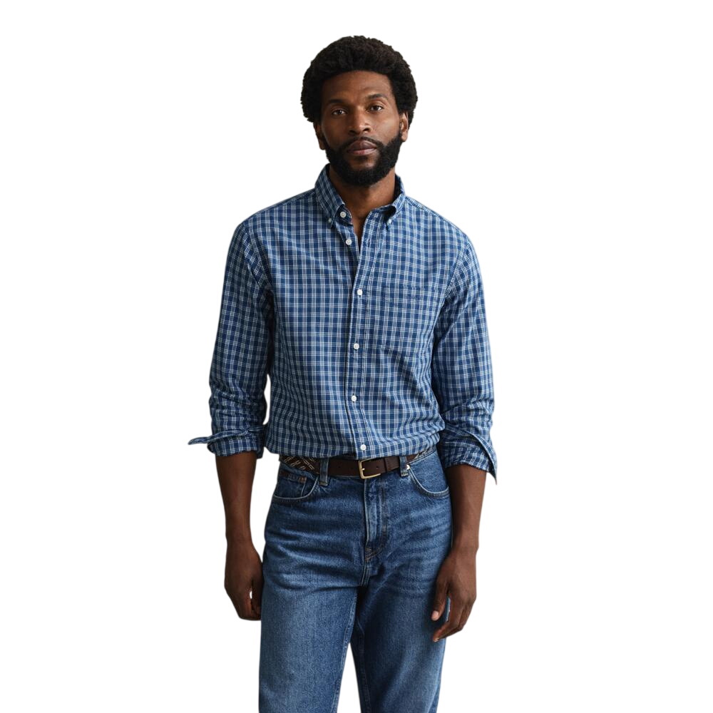 Gant Indigo Checked Shirt